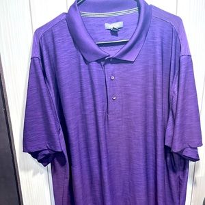 Kenneth Cole Reaction polo mens xl Purple No Stains